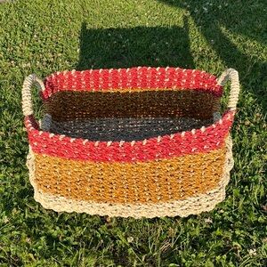 Handwoven Multicolor Basket